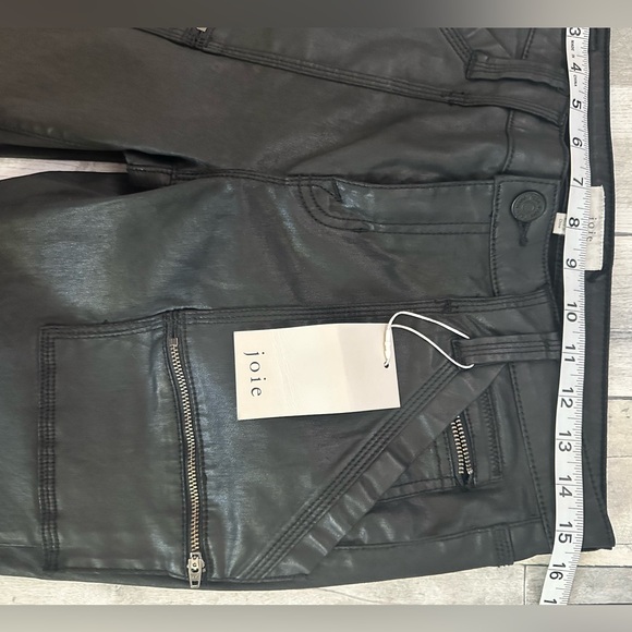 Anthropologie Joie | Sexy Coated Faux Leather Denim | High Rise ! Cargo … - Picture 7 of 10